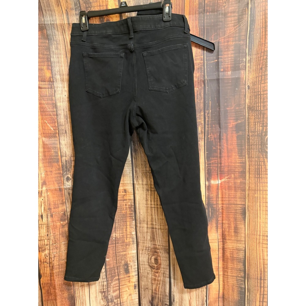 Time and Tru Womens High Rise Skinny Jeans Black Petite 14 TT32100029004